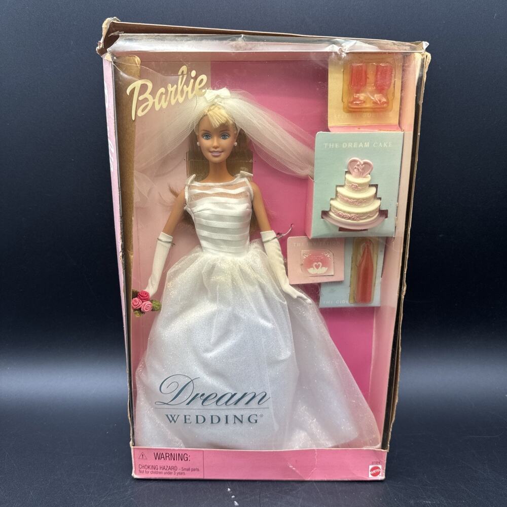 New Sealed Mattel Barbie Dream Wedding Collector Edition Doll Set Accessories